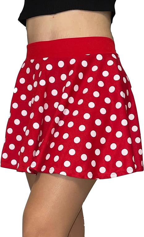 Mini gonna a vita alta a pieghe