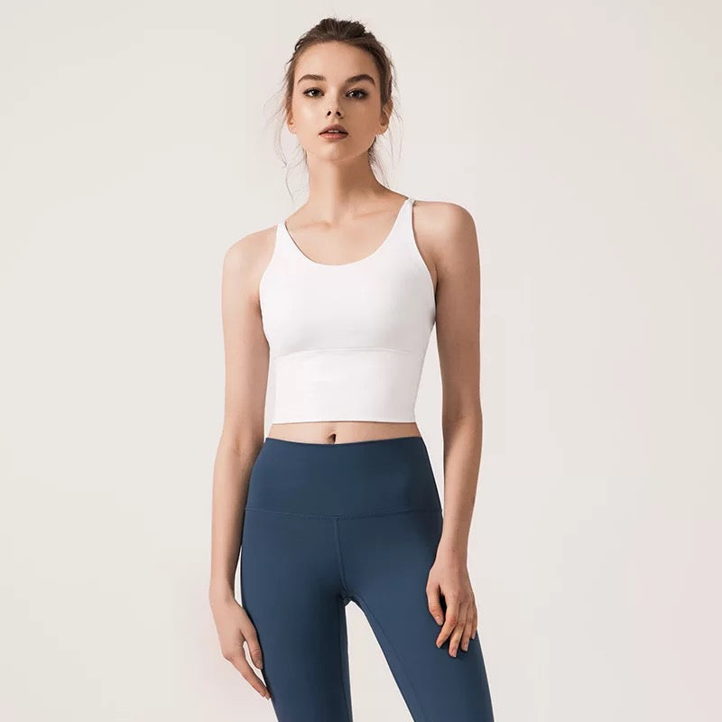 Reggiseno sportivo con design a croce