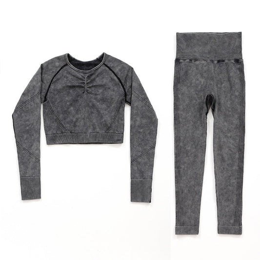 Set completo Top e Pantaloni Leggings a Vita Alta