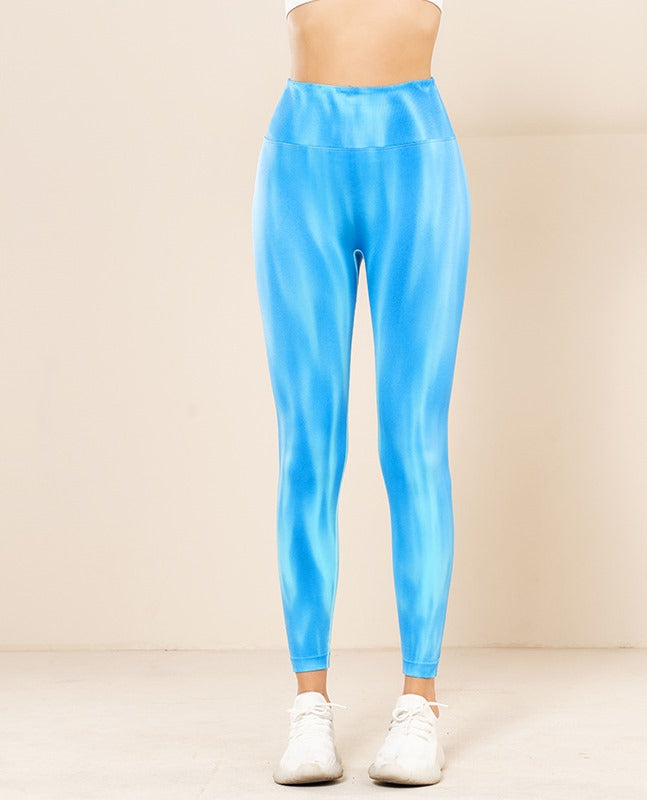 Leggings sportivi elasticizzati a vita alta