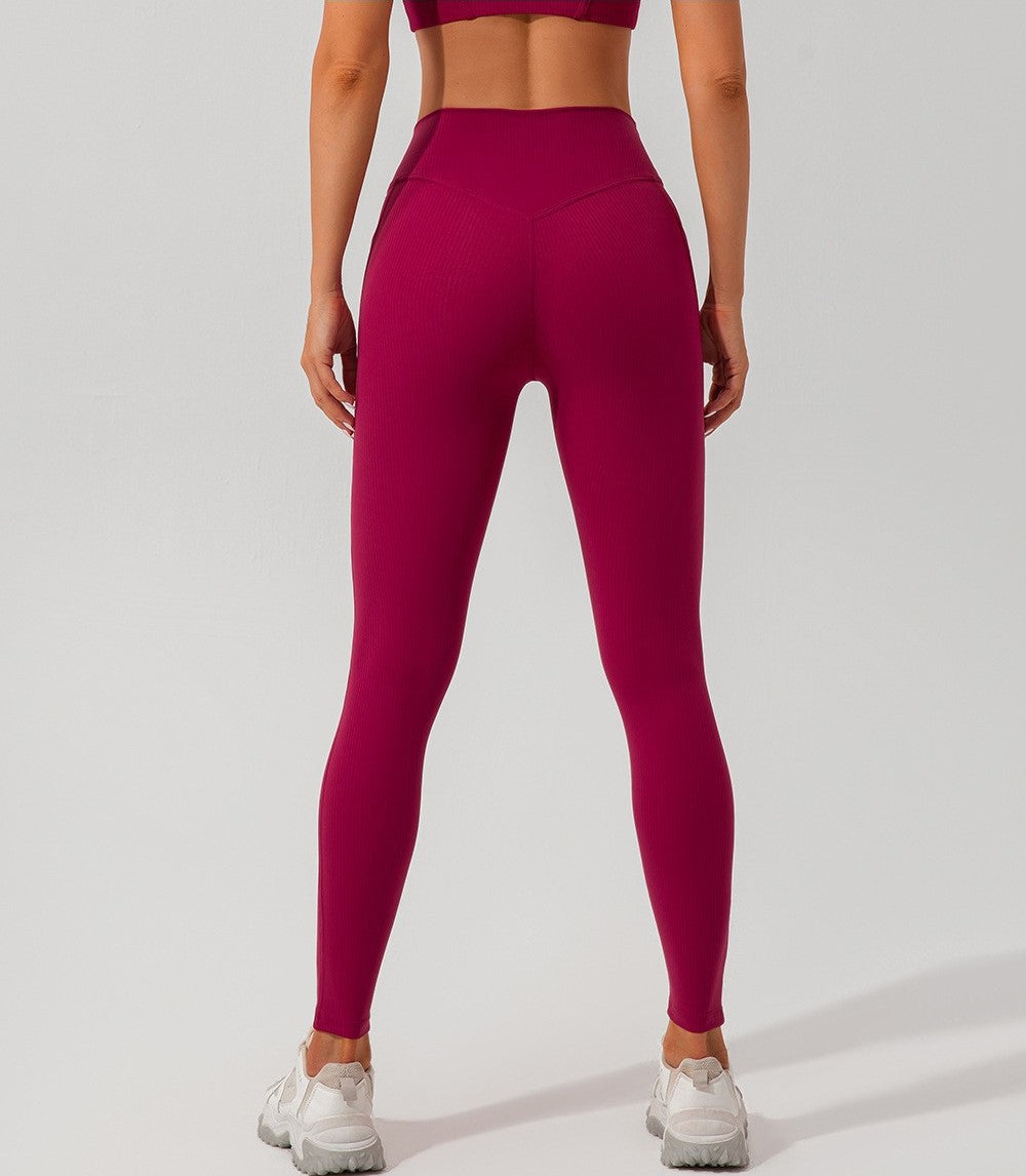 Leggings a vita alta con tasche ad alte prestazioni