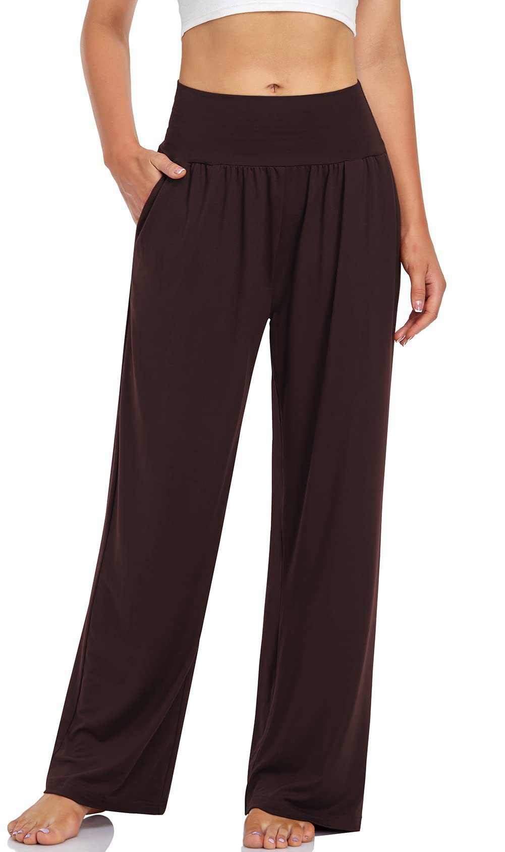Pantaloni a gamba larga con tasche