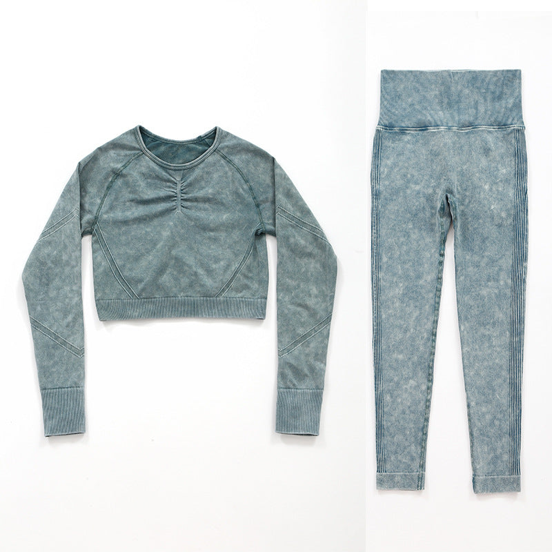 Set completo Top e Pantaloni Leggings a Vita Alta