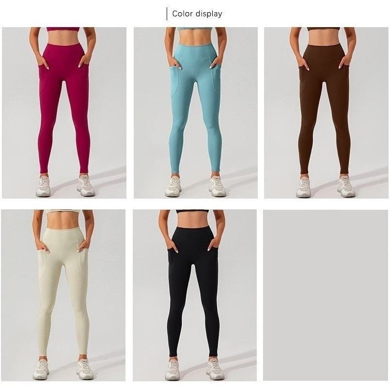 Leggings a vita alta con tasche ad alte prestazioni