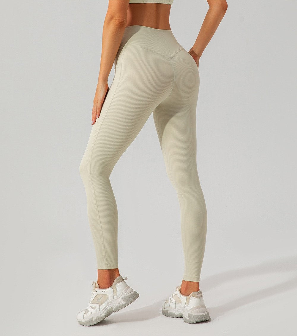 Leggings a vita alta con tasche ad alte prestazioni