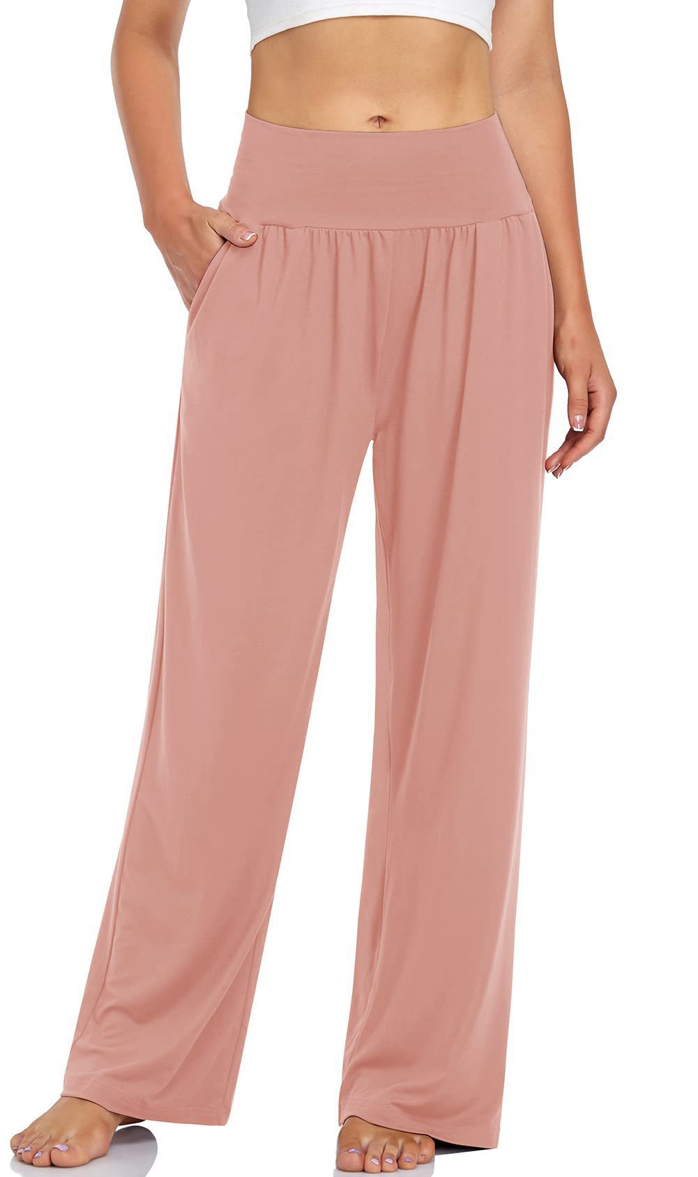 Pantaloni a gamba larga con tasche