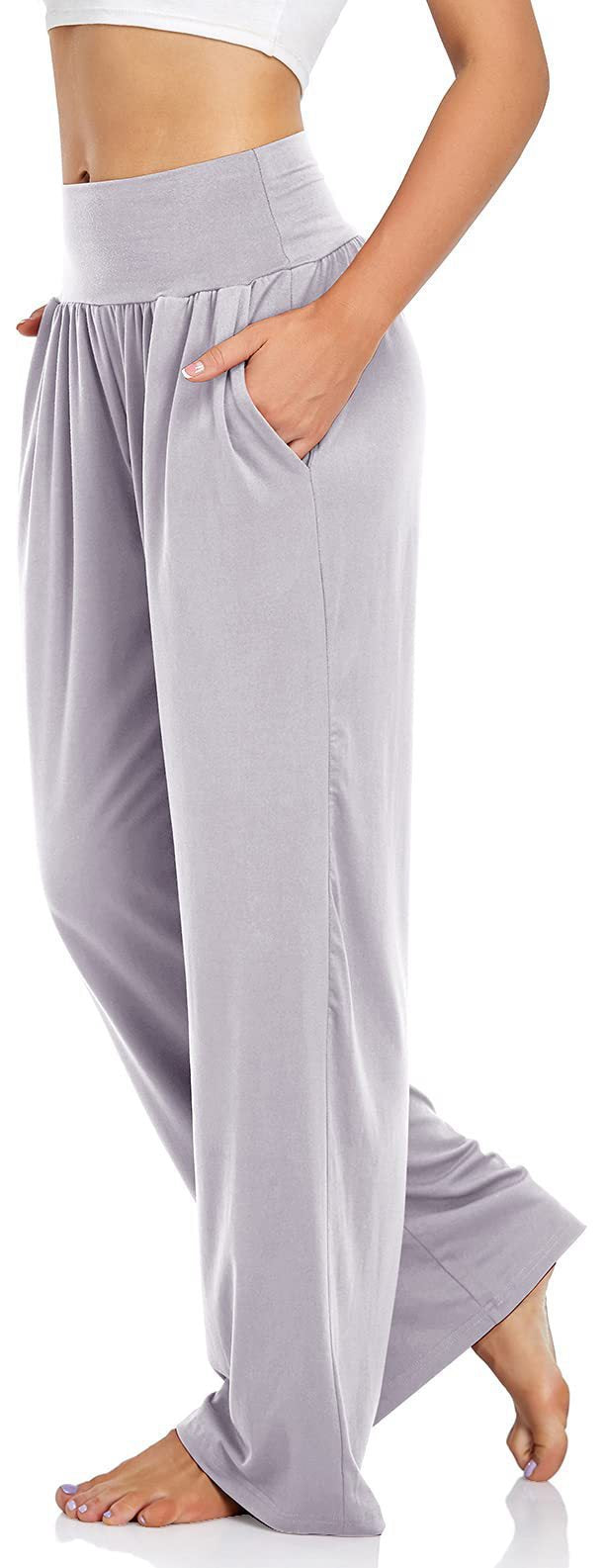 Pantaloni a gamba larga con tasche