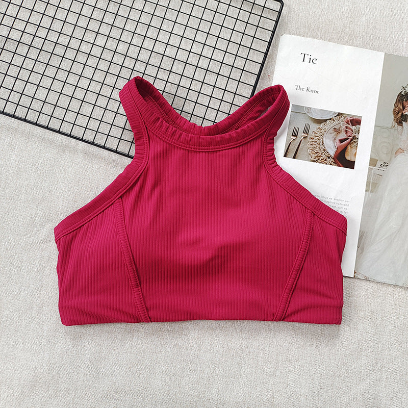 Gilet sportivo con filo a forma di I
