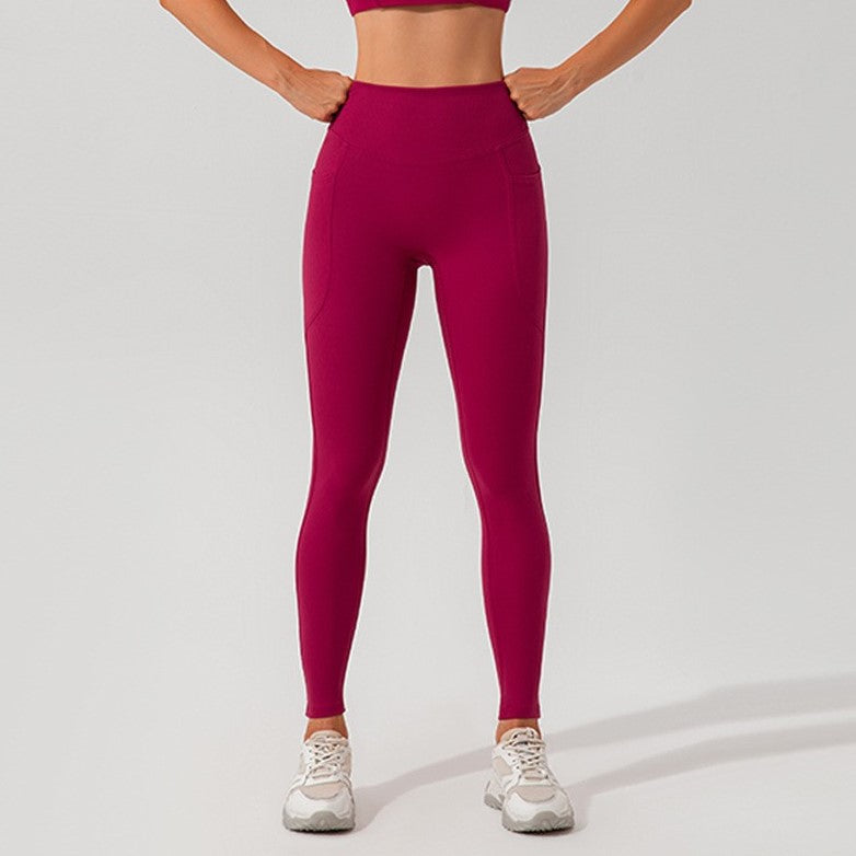 Leggings a vita alta con tasche ad alte prestazioni